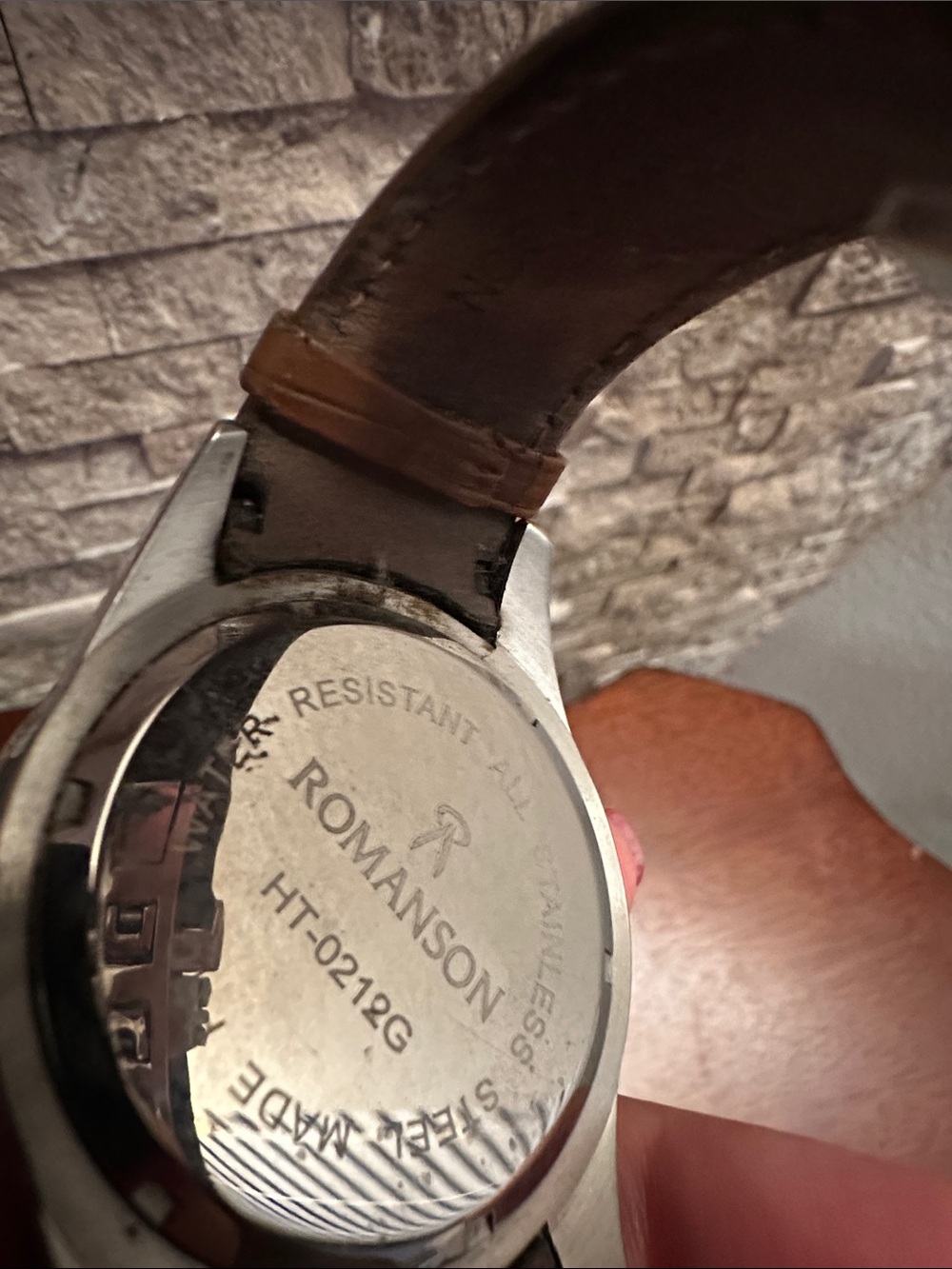 Men’s Silver Dial Brown Leather Strap Watch - Picture 9 of 10